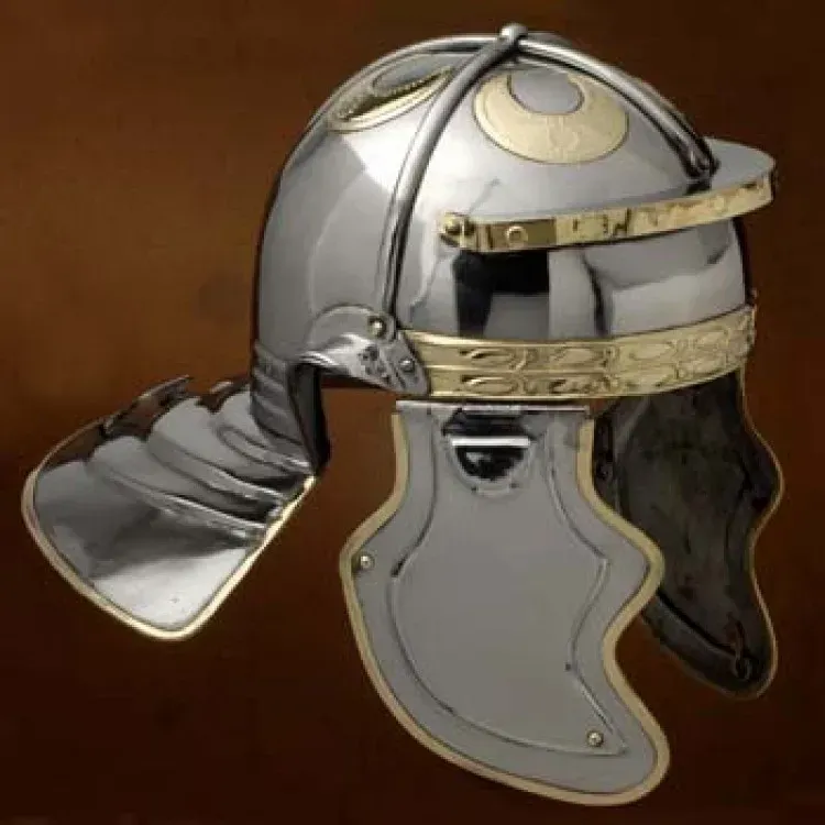 La Bottega di Merlino Imperiale G elmo acciaio ottone