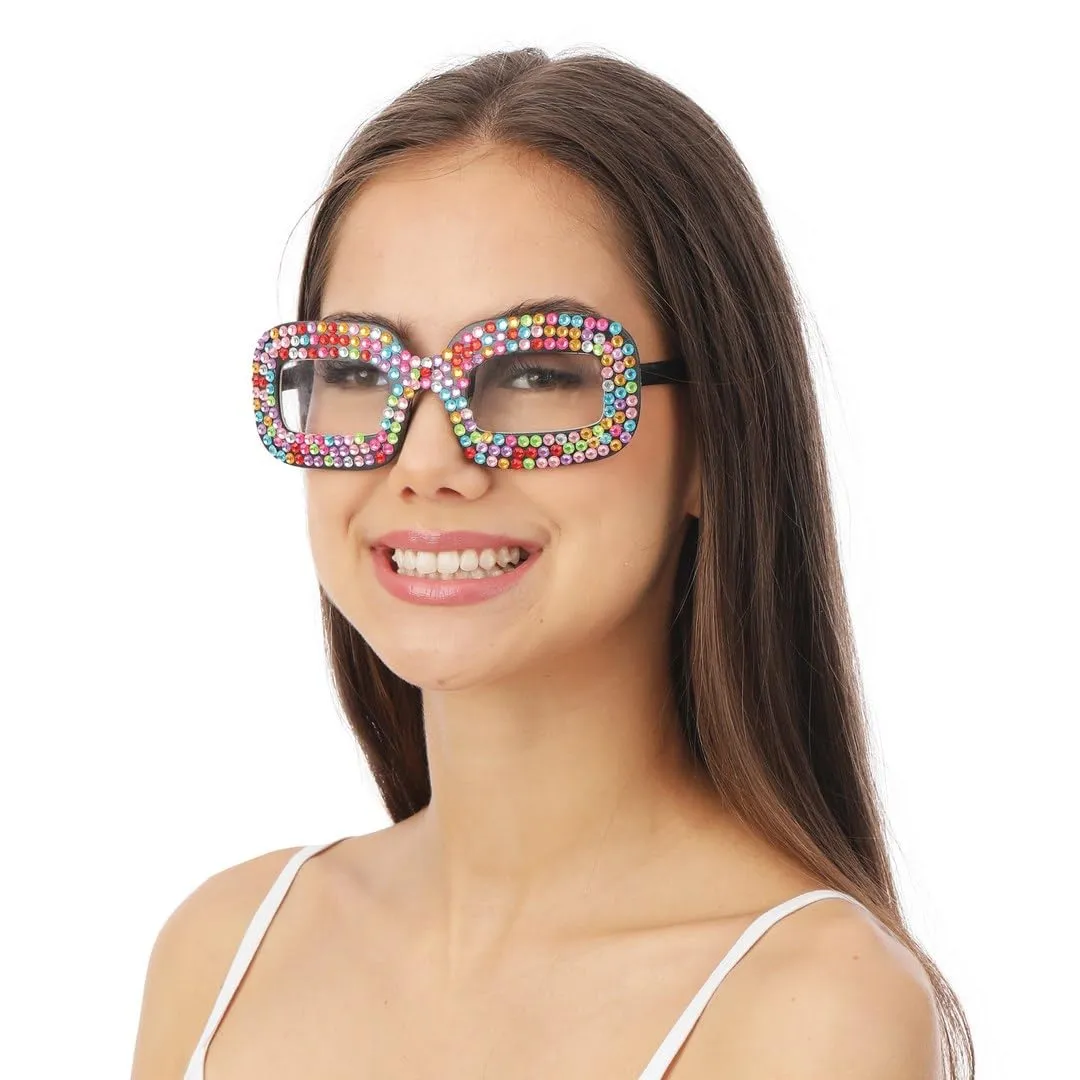 P'tit Clown re21083 Occhiali Fantasia con Strass Multicolore