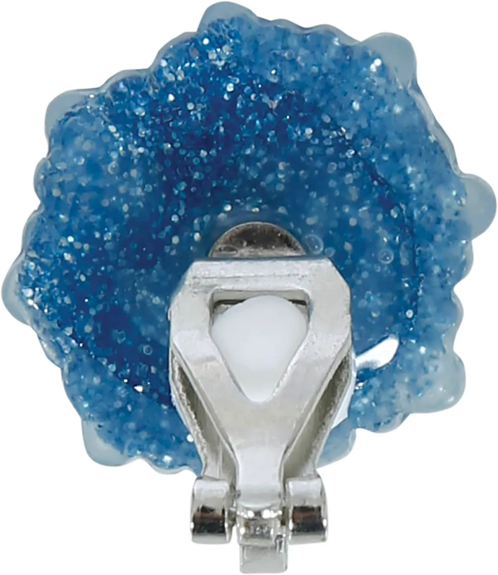 Fiestas Guirca orecchini fiocco di neve bianchi 1 paio PVC
