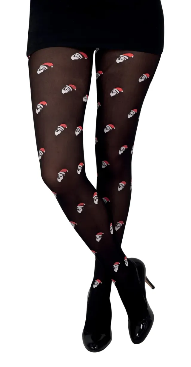 P'tit Clown 74173 collant Babbo Natale adulto nero Natale
