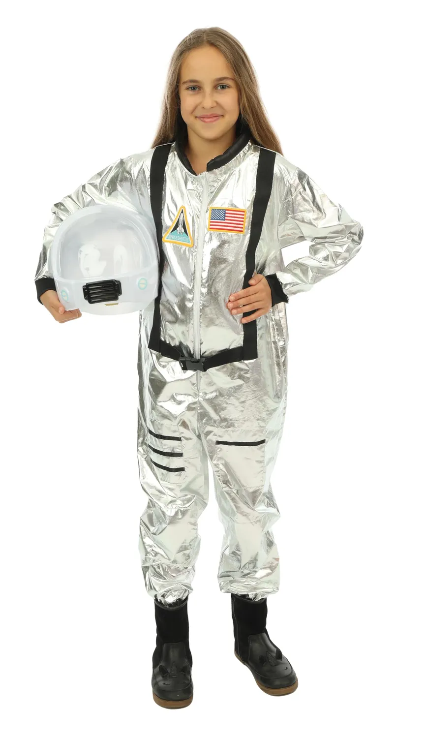 P'tit Clown 23971 costume astronauta argento 10/12 anni