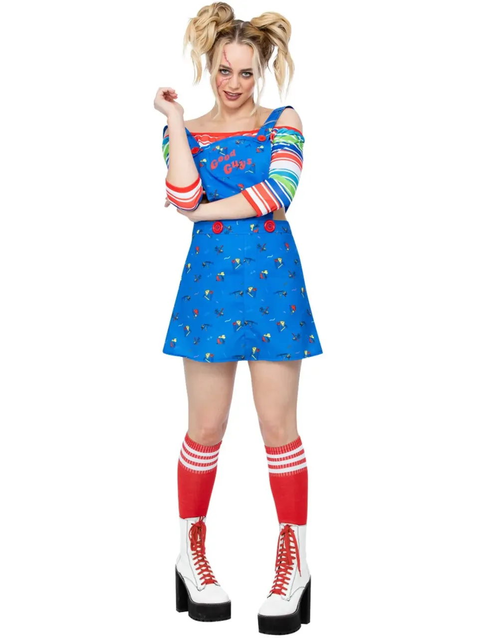 Smiffys Chucky costume donna horror con salopette