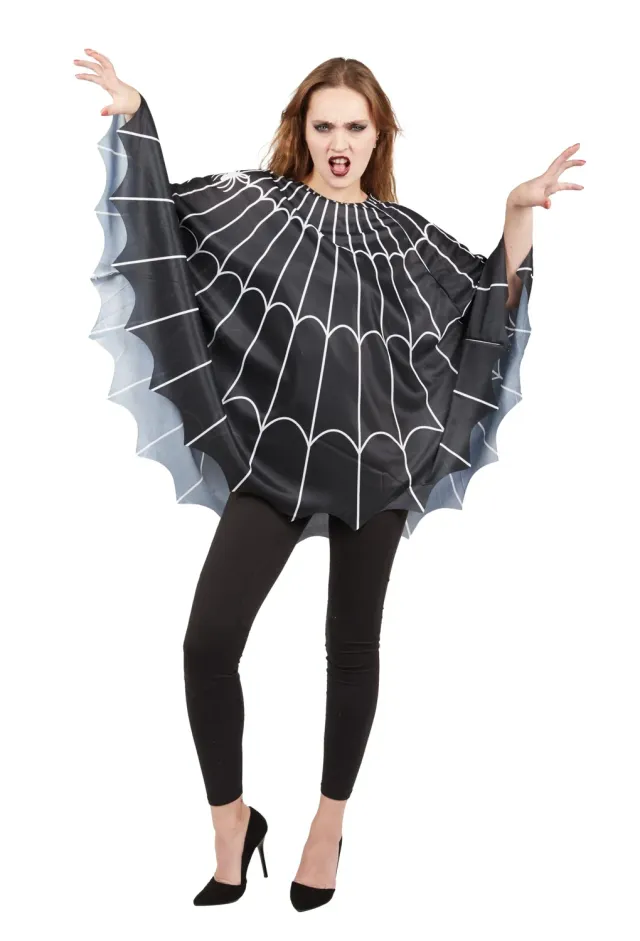 P'tit Clown re77551 costume ragno donna S/M poncho