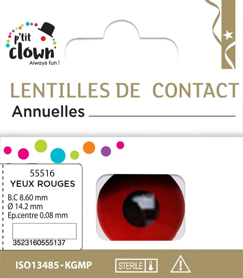 P'tit Clown Lenti a Contatto Annuali Colorate Carnevale