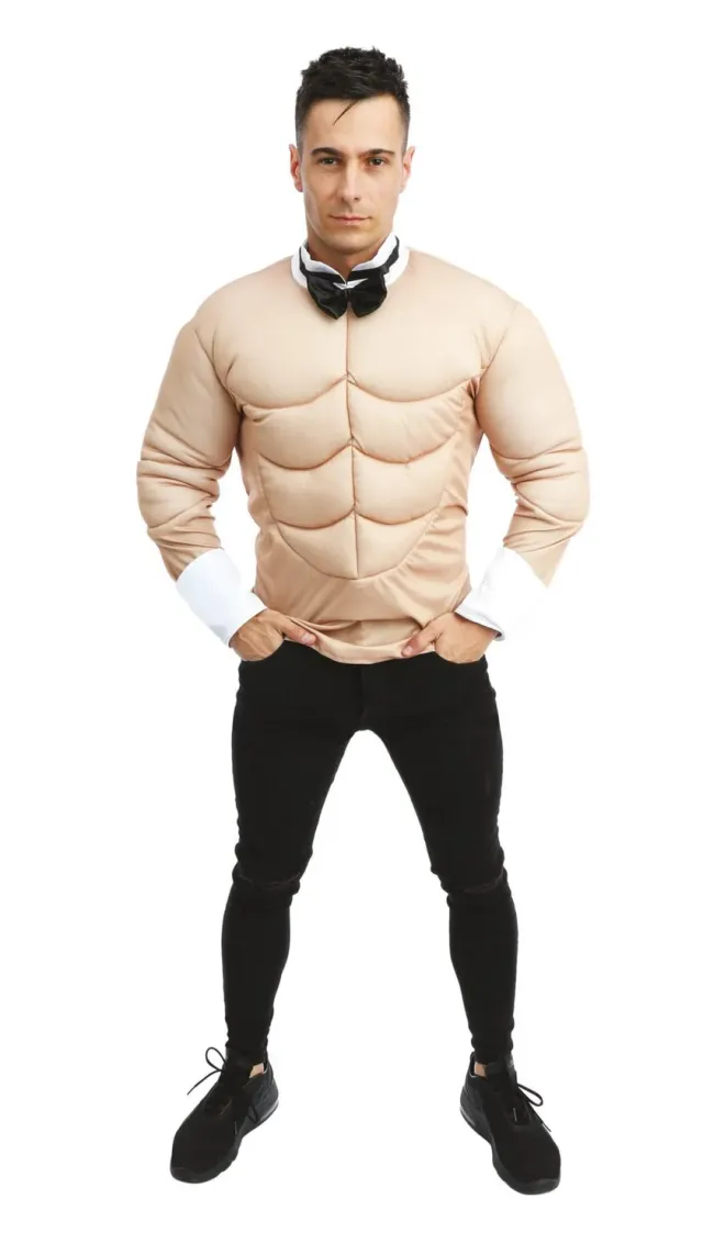 P'tit Clown Monsieur Muscles costume bodybuilder taglia unica