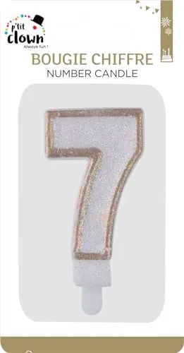 P'tit Clown 21197 candelina numero 7 oro