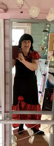 Smiffys Siren parrucca riccia viola lunga frangia donna
