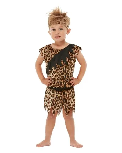 Funidelia Cavernicola costume bambino 7-9 anni marrone