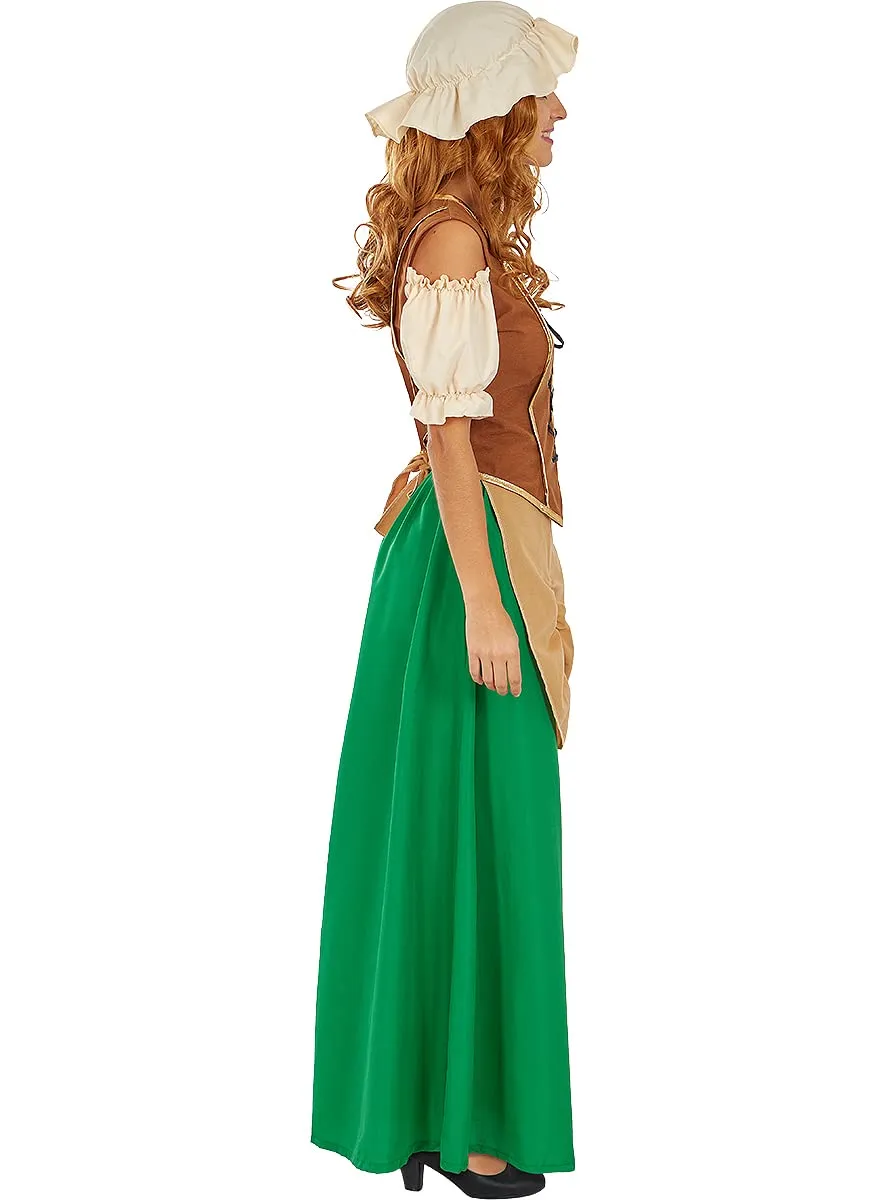 Funidelia Locandiera Medievale Costume Donna Marrone XS