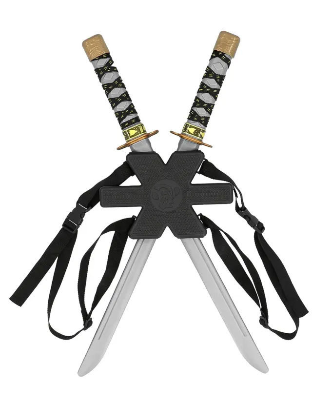 Guirca Samurai 53 cm spade giocattolo 2 pezzi grigio rosso