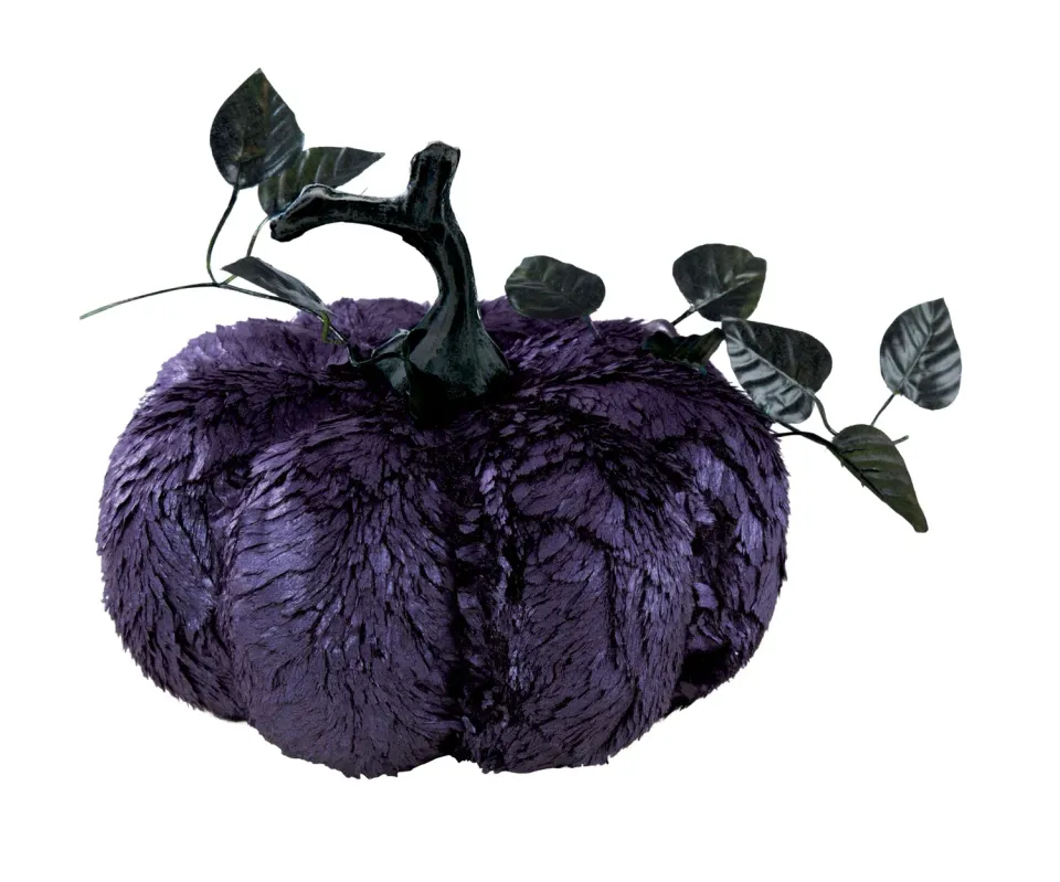P'tit Clown zucca nera 23 cm decorazione halloween elegante