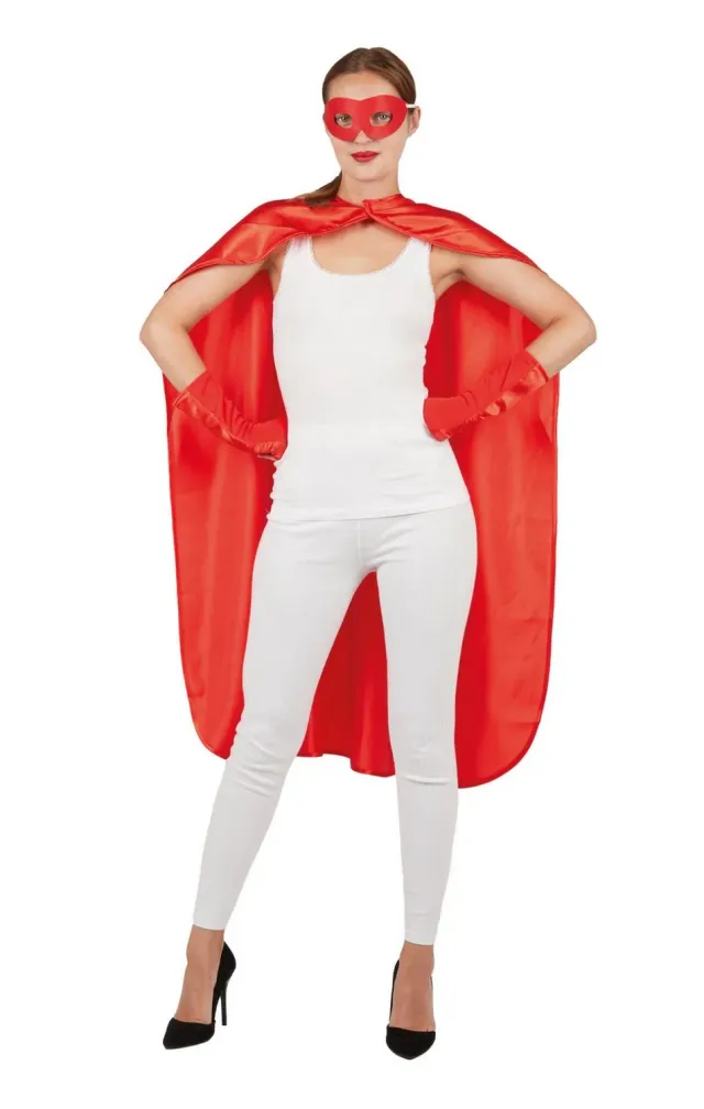 P'tit Clown 50701 mantello rosso adulto carnevale