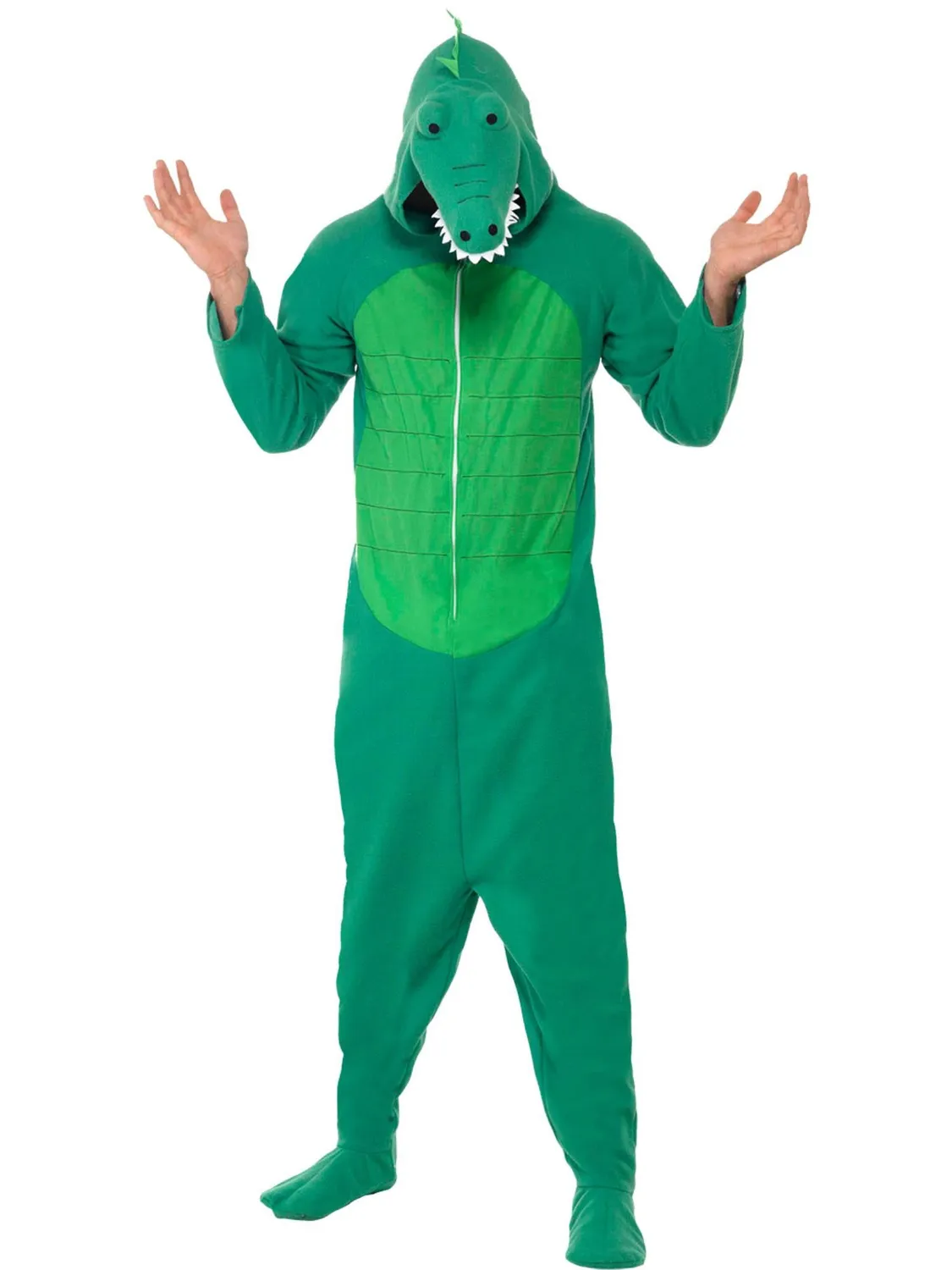 Smiffys Coccodrillo tuta uomo M verde con cappuccio
