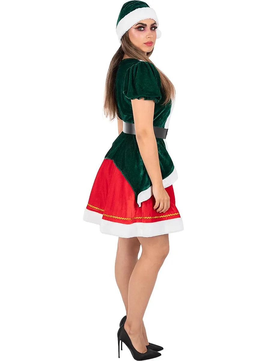 Funidelia Elfa Natalizia Costume Donna M verde sexy