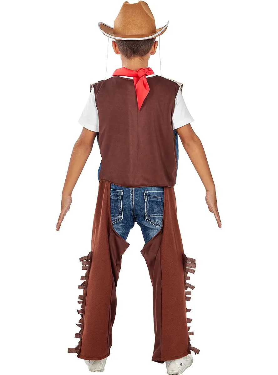 Funidelia Western cappello cowboy bambino marrone