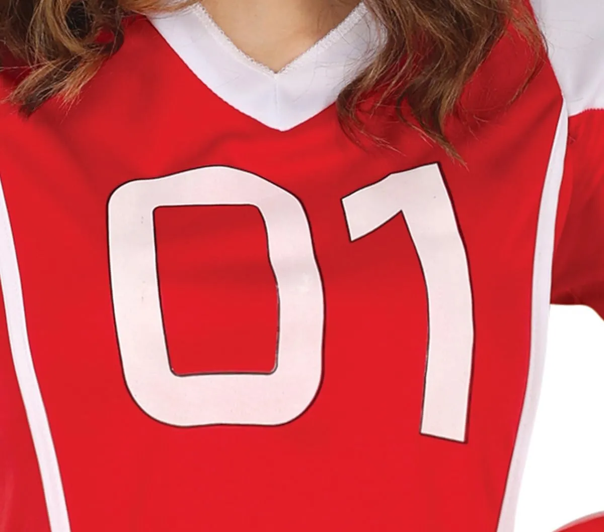 Fiestas Guirca Rugby Quarterback Rossa costume donna 40-42