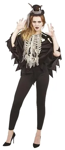P'tit Clown RE22110 costume scheletro adulto taglia unica