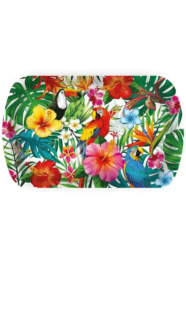Fiestas Guirca Vassoio Hawaii 39x24 cm Multicolore