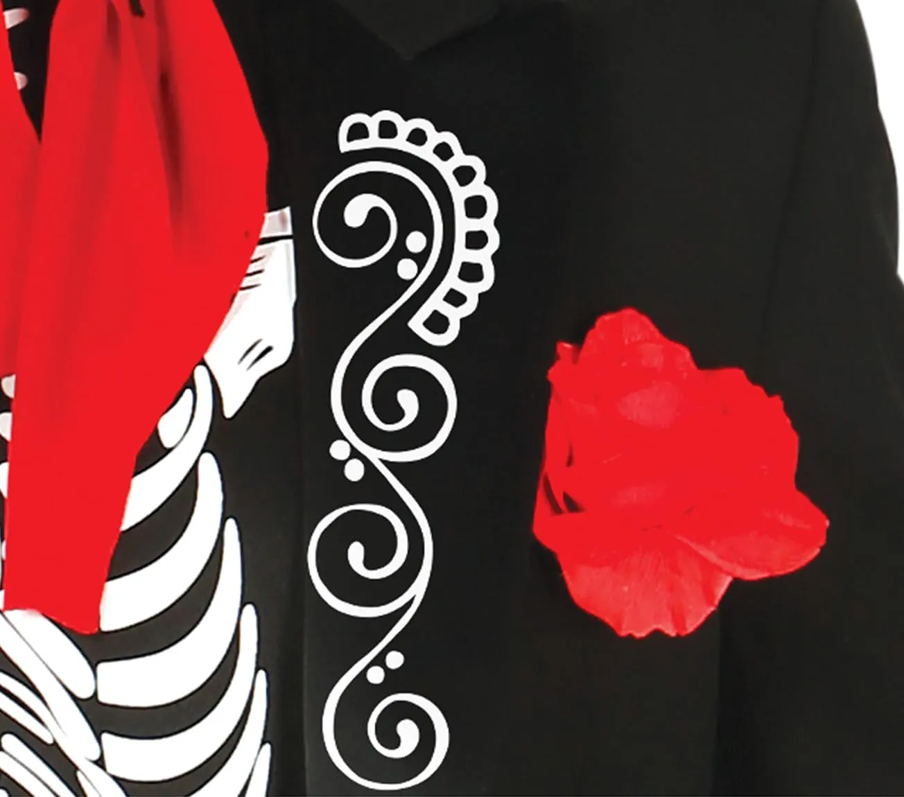Guirca Scheletro Mariachi costume ragazzo L 52-54 nero