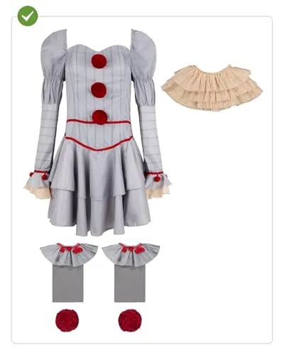 Funidelia Pennywise IT 2 Costume Donna XS
