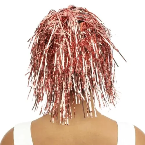 P'tit Clown re22409 parrucca disco oro rosa con frangia