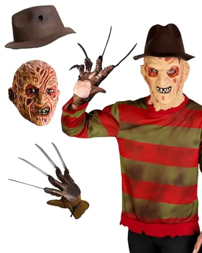 Funidelia Krueger Nightmare costume uomo XS con accessori