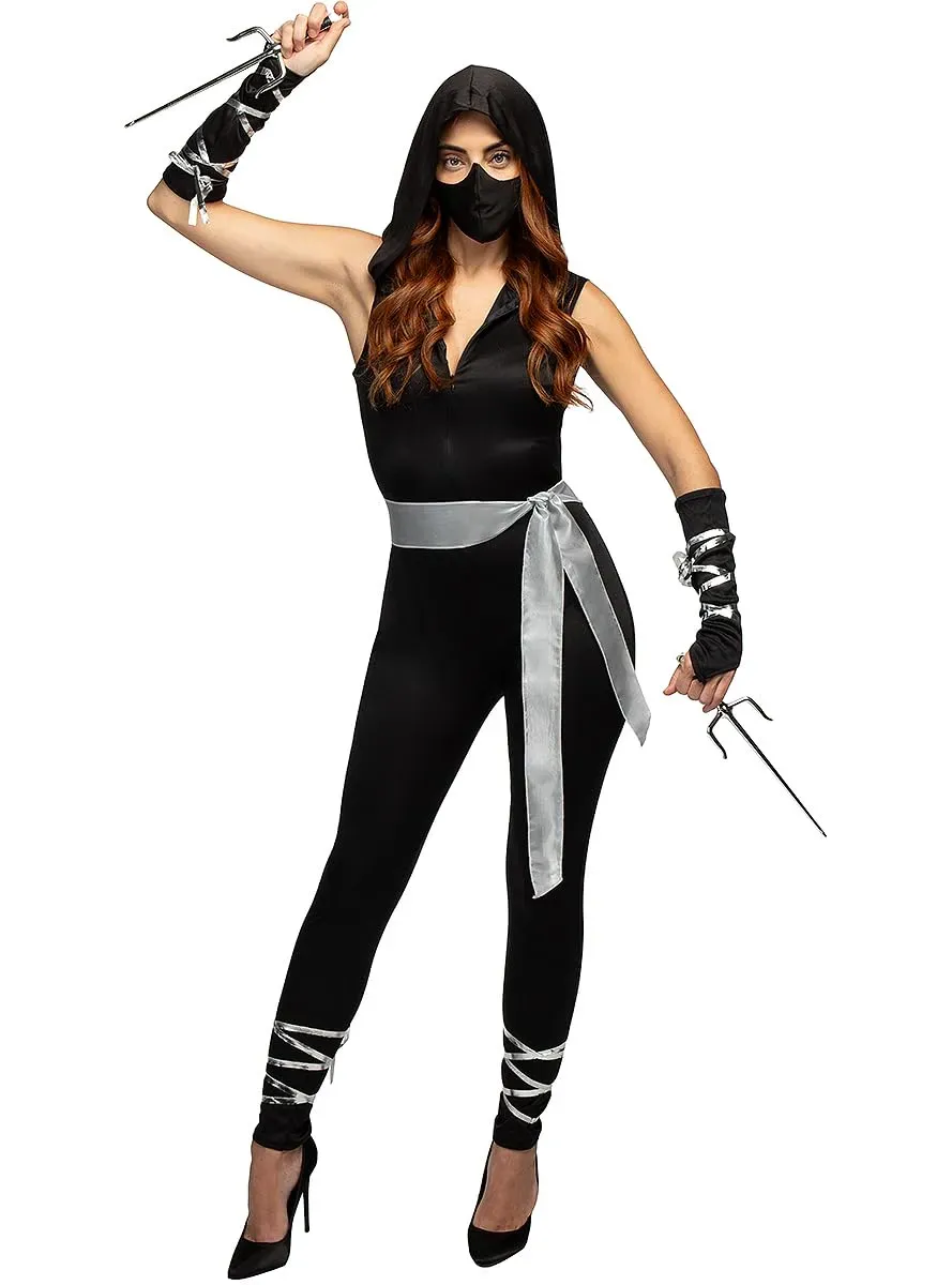 Funidelia Ninja costume donna nero XS