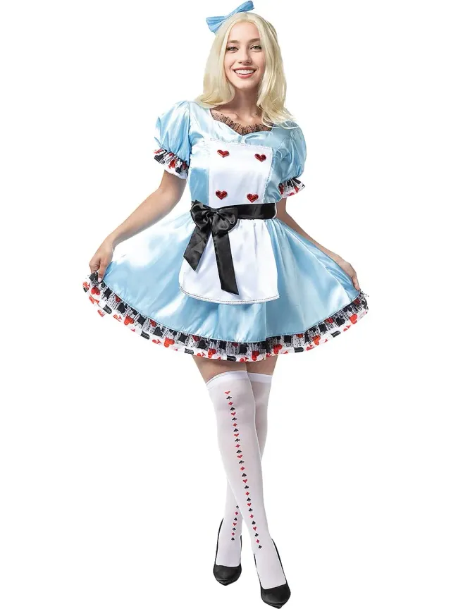 Funidelia Alice Deluxe Costume Donna Azzurro XS