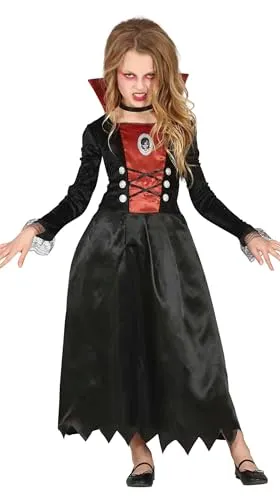 Guirca Vampiressa Draculessa costume bambina 7-9 anni nero