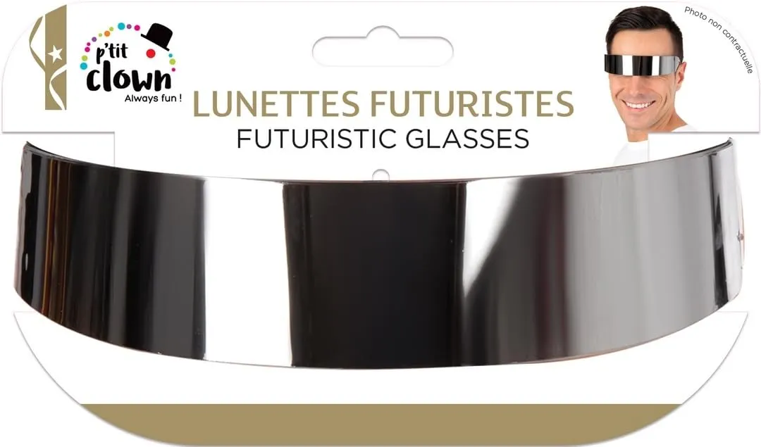 P'tit Clown re22694 Occhiali Futuristici Specchio adulti