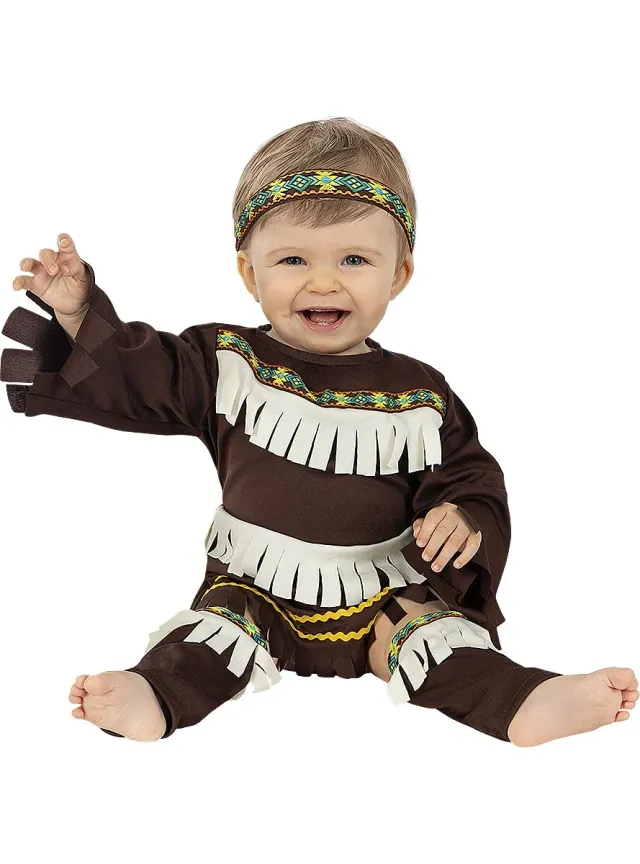 Funidelia Indiano Costume Neonato Marrone carnevale