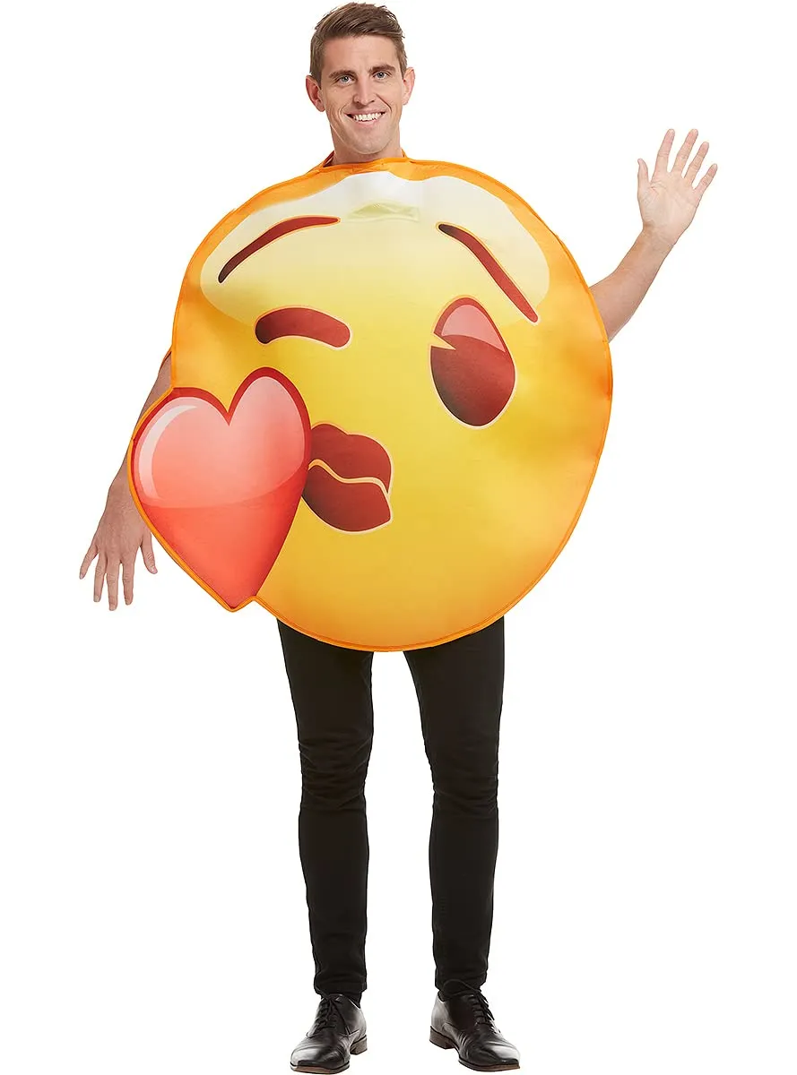 Funidelia Emoji Bacio di Cuore Costume Standard Giallo