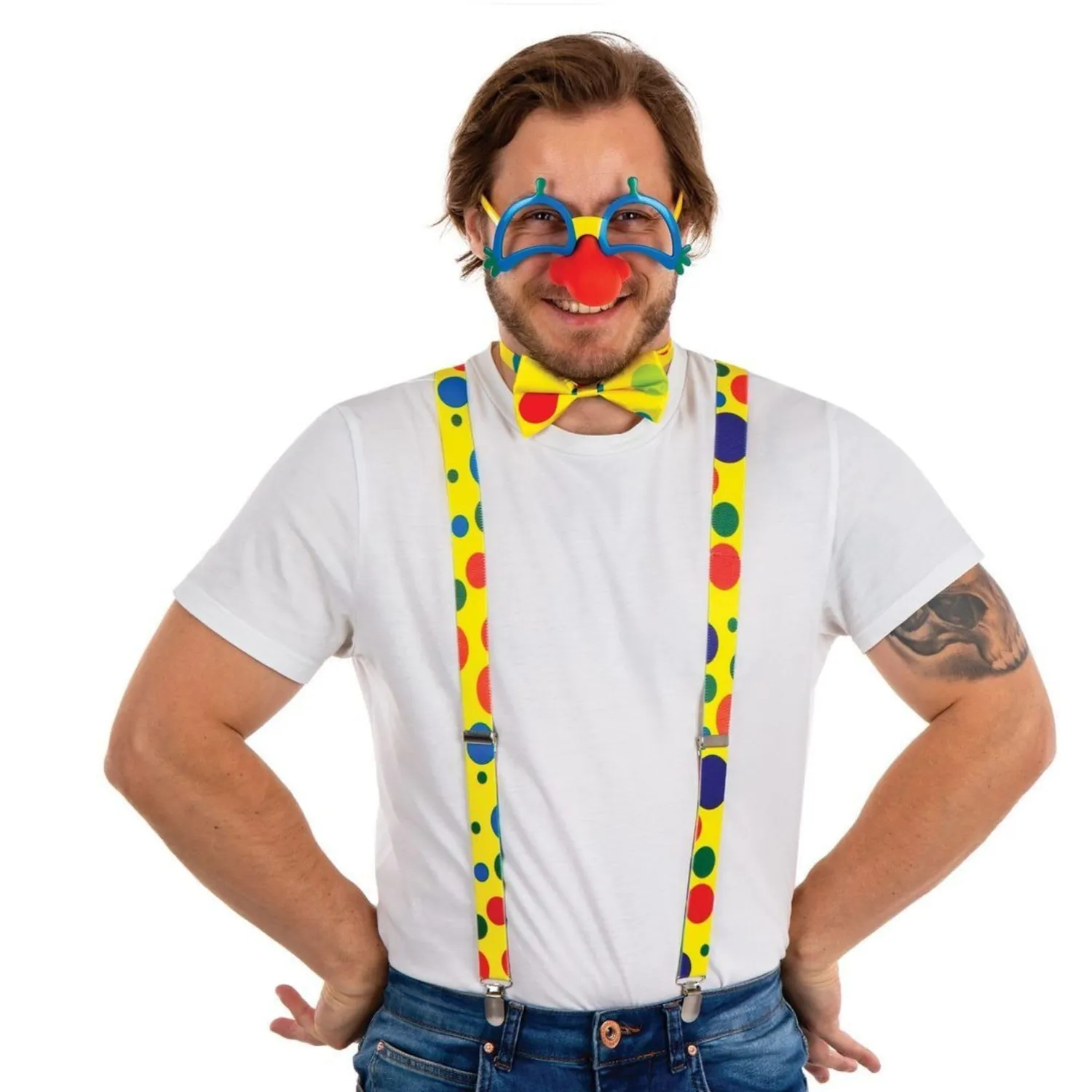 P'tit Clown 66638 set accessori multicolore per costume adulto