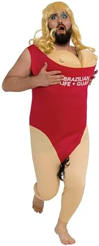 Guirca Vigilante Spiaggia costume bagnino uomo M rosso
