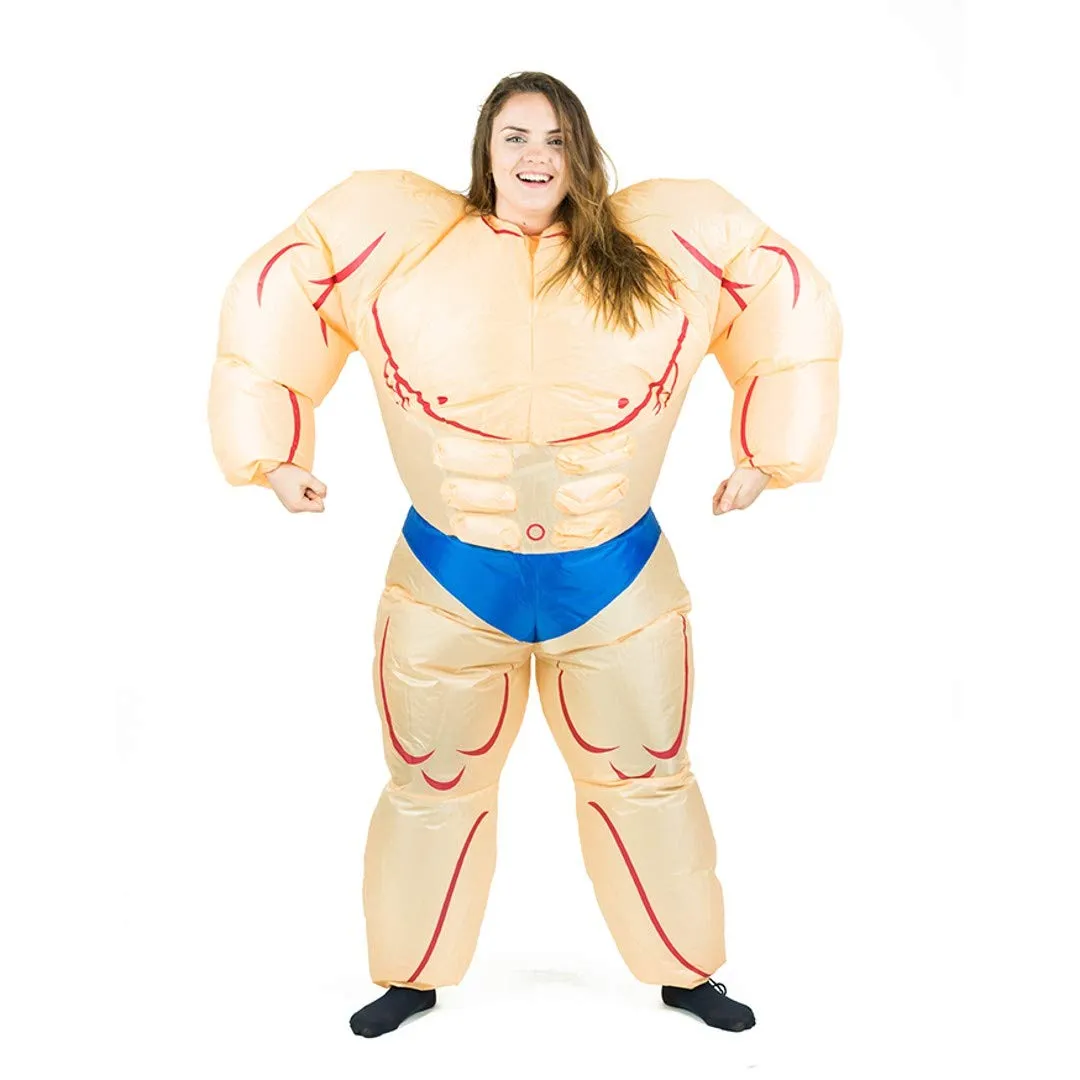Bodysocks Bodybuilder costume gonfiabile adulto muscoloso