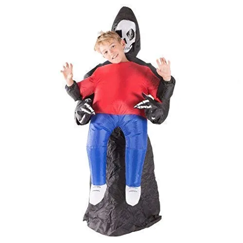 Bodysocks costume gonfiabile triste mietitore bambino con ventola