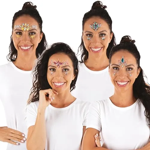 P'tit Clown IV strass adesivi viso modello casuale