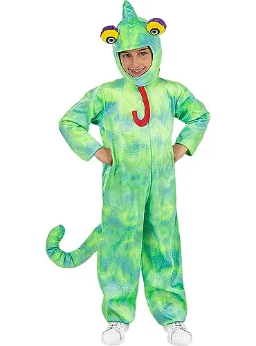 Funidelia Camaleonte costume bambini 7-9 anni verde animali