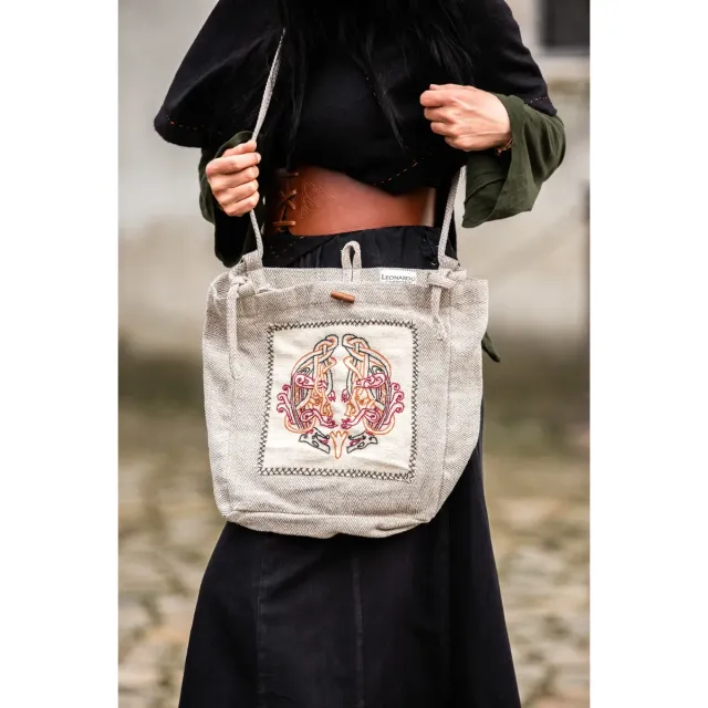 La Bottega di Merlino Borsa Tora natural tracolla in cotone