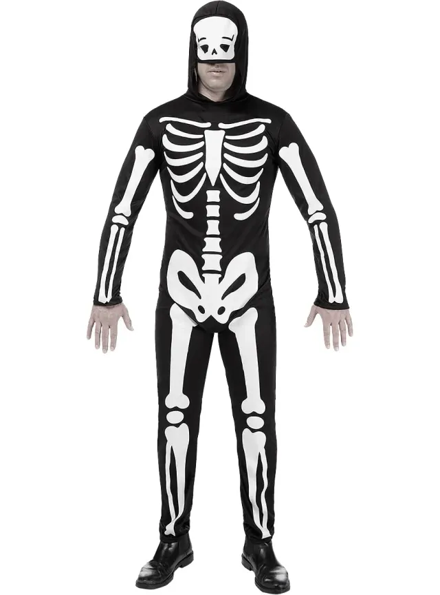 Funidelia Scheletro costume uomo nero horror Halloween