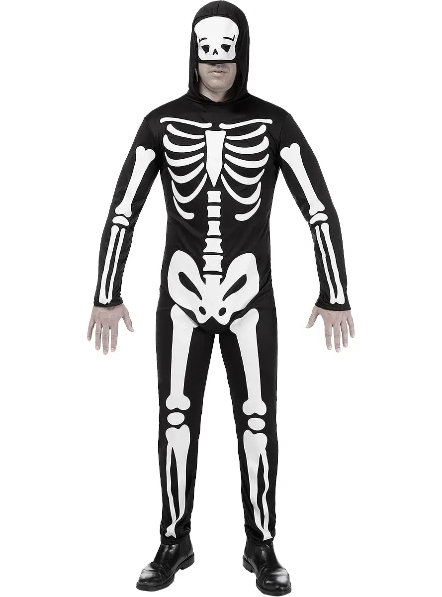 Funidelia Scheletro costume uomo nero horror Halloween