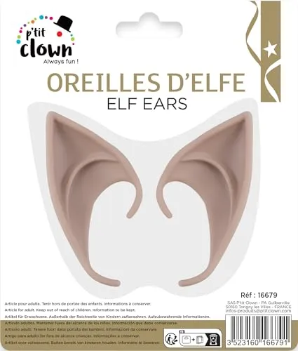 P'tit Clown orecchie elfo beige accessorio carnevale