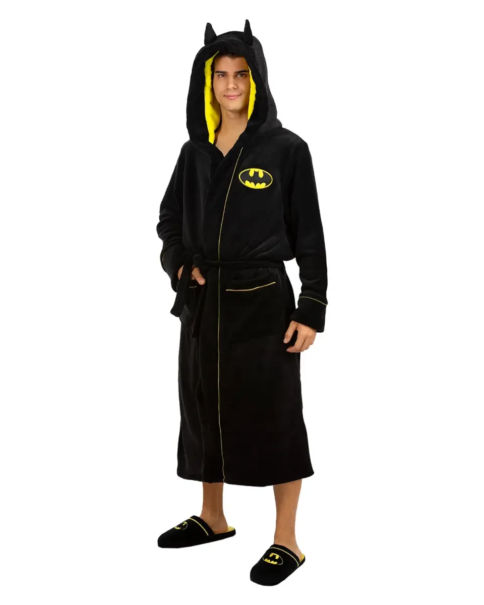 Funidelia Batman Cavaliere Oscuro accappatoio uomo L-XL con cappuccio