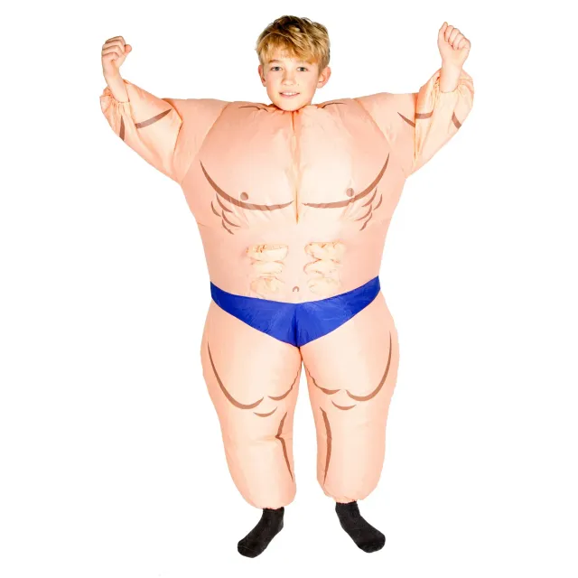 Bodysocks Bodybuilder costume gonfiabile bambino muscoloso