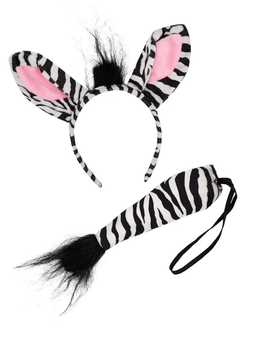 Funidelia Zebra kit accessori nero adulto
