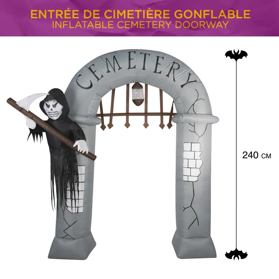 P'tit Clown re91507 Arco Cimitero Gonfiabile 2,4 m LED
