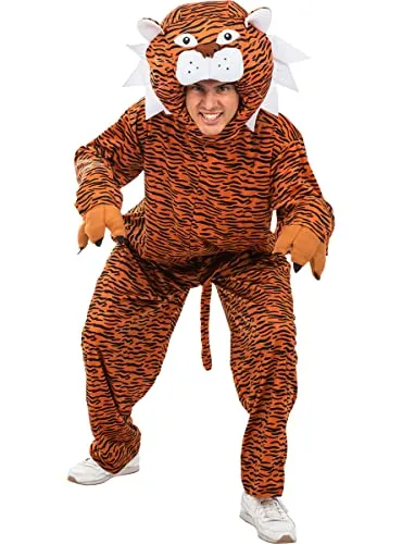Funidelia costume tigre adulto arancione giungla