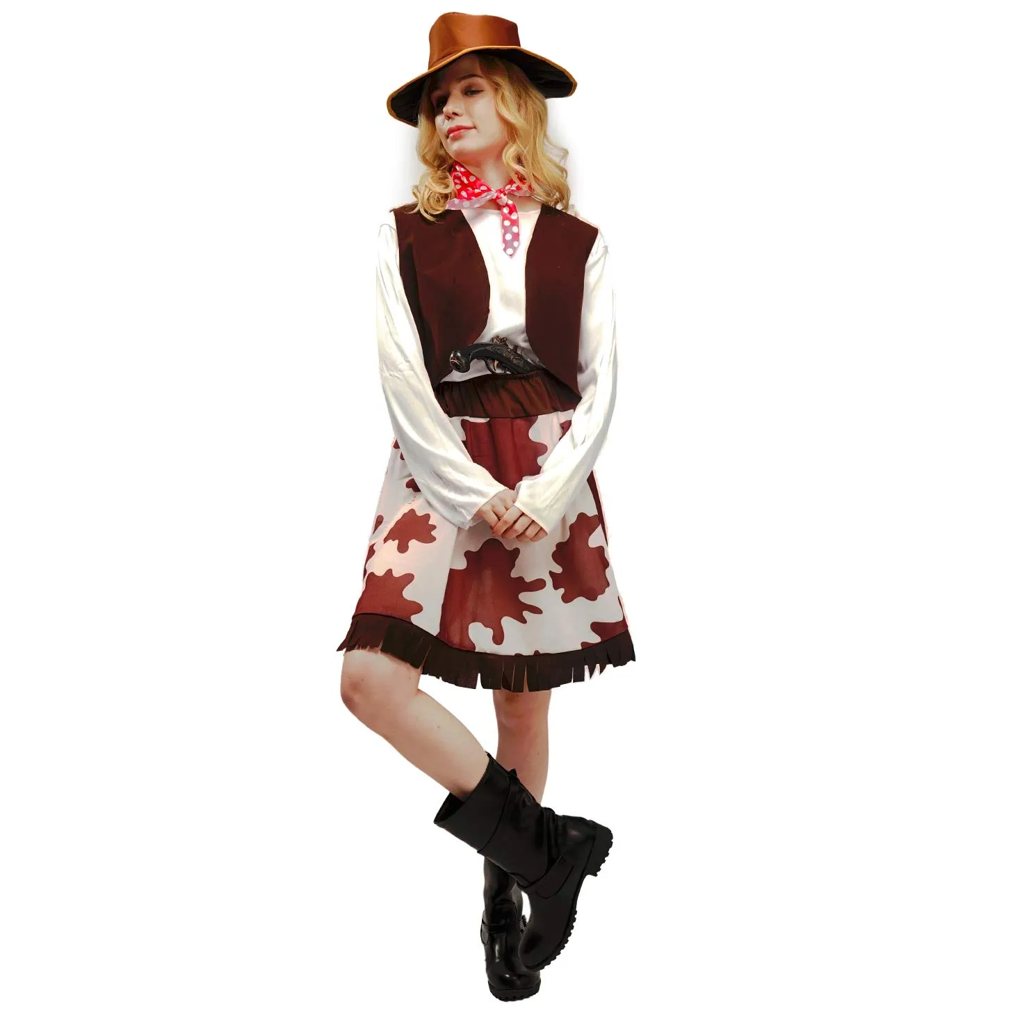 Sea Hare Costume Cowgirl Occidentale Donna per Feste