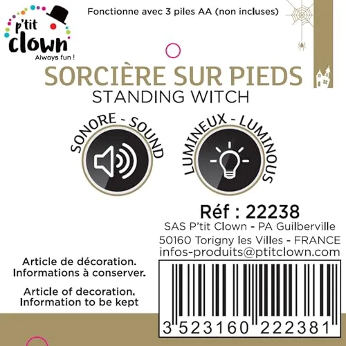 P'tit Clown Strega 22238 decorazione 190 cm luminosa