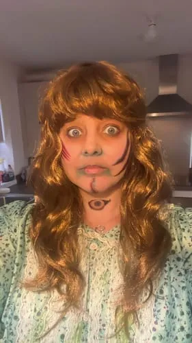 Smiffys Exorcist Regan parrucca donna castana horror